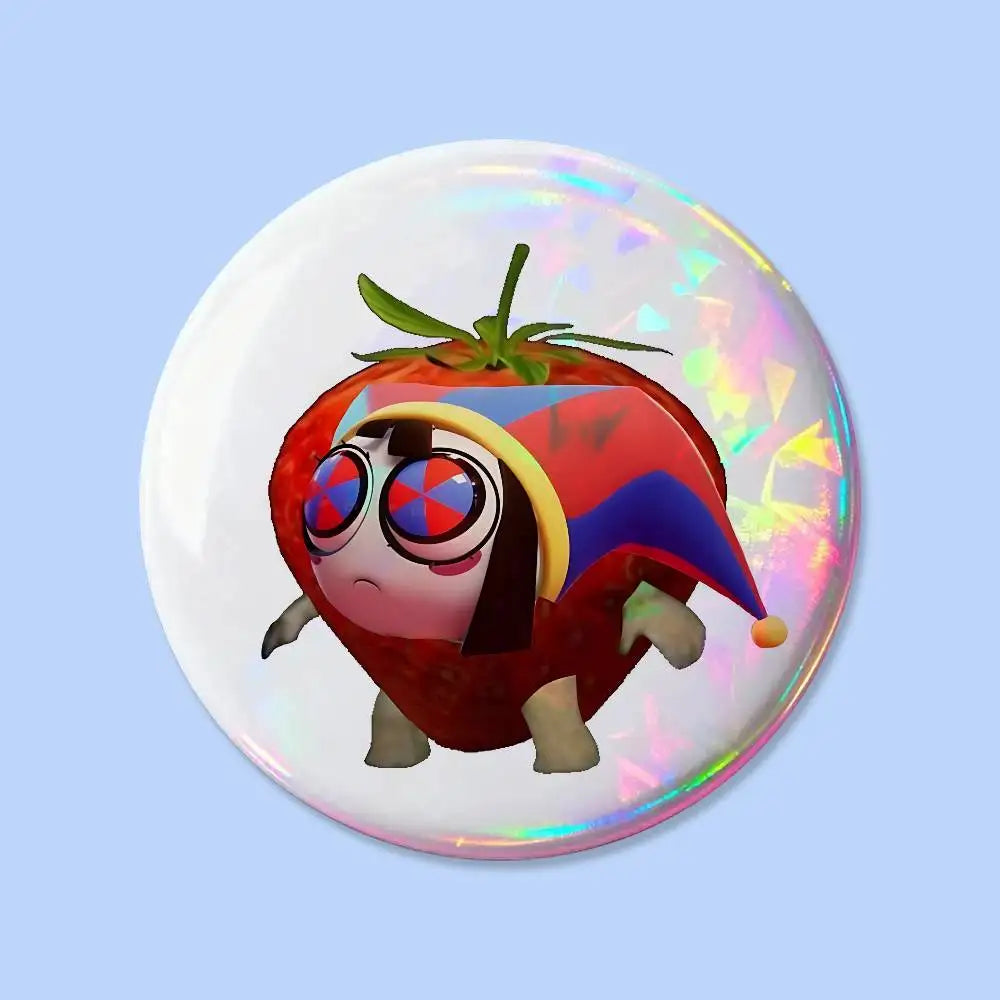 The A-Animated D-Digital Circus Badges 25 32 44 58 75 Mm Round Cosplay Pin Bag Decor Fans Collect Friends Gifts Brooch Souvenir