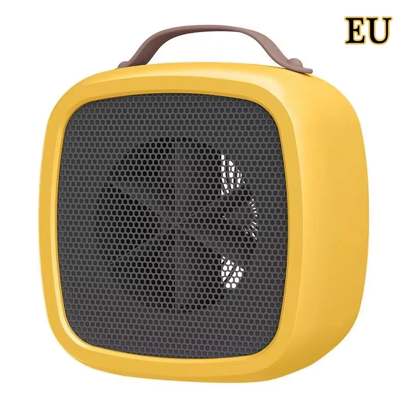 Mini Portable Heaters Desktop Mutes Fast Heating Warmer Fan 500W PTC-Ceramic Warm Air Heaters for Indoor Office Winter