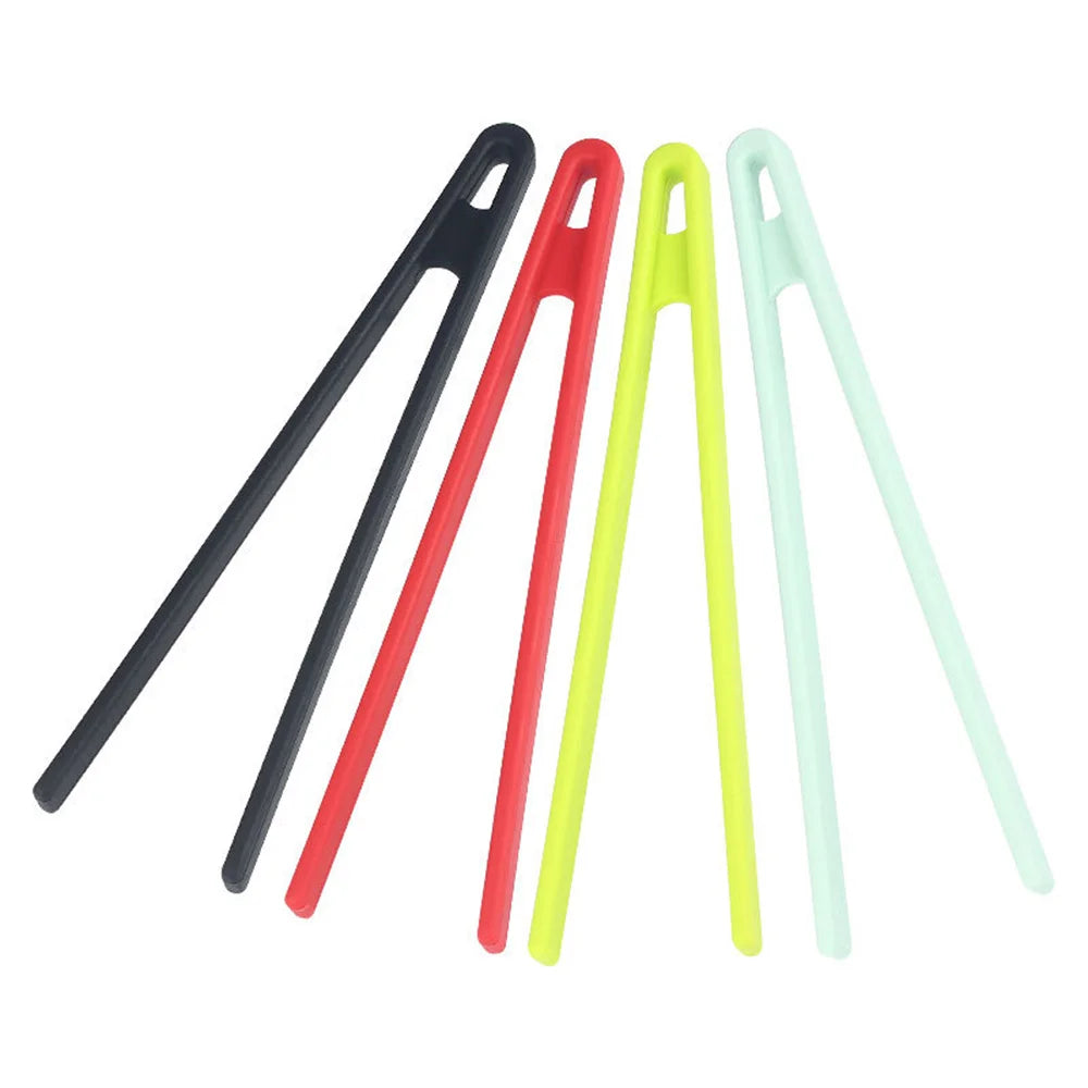 Silicone Home Kitchen Cooking Tongs Food Grade Silicone Thickened Long Handle BBQ Grill Clip Silicone Food Tong