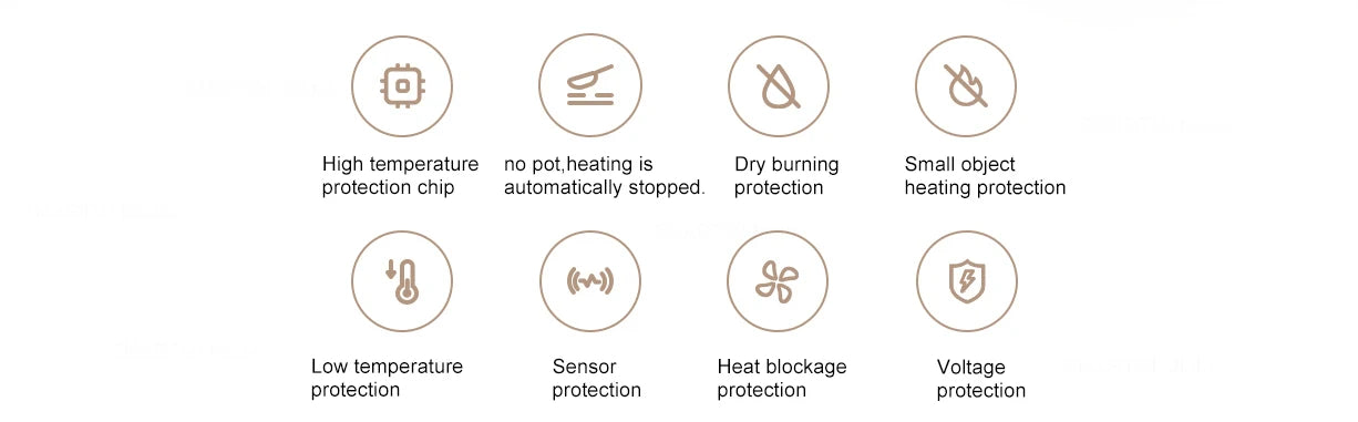 MIJIA Induction Cooktop N1,6 Gear Fire Adjustment,8 Safety Protection,Electric Induction Cookers,2100W Power,220V Voltage