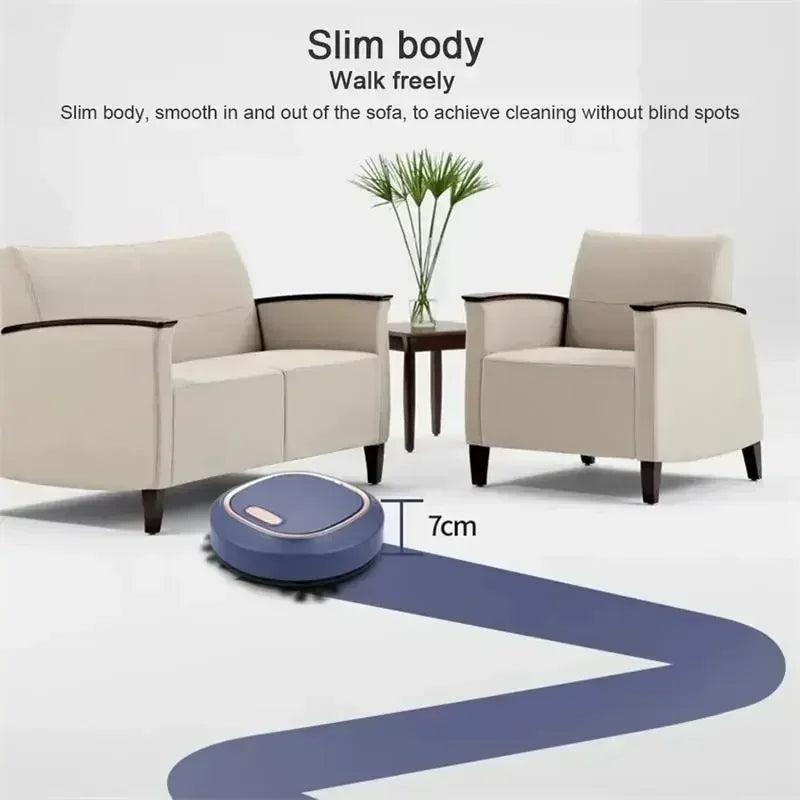 2026 New Smart Sweeping Robot Silent Vacuum Cleaner Sweep Mop Brush 3-in-1 Multi-function Intelligent Automatic Vacuum Cleaner
