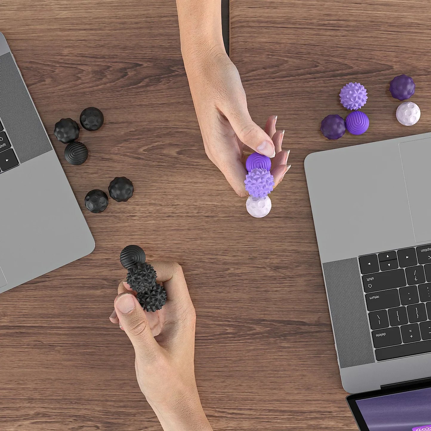 Silicone Magnetic Sensory Balls Fidget Toy Worry Balls Autism Calming Fidgeting Toy Kid Adults Anxiety Relief Stress Sensory Toy