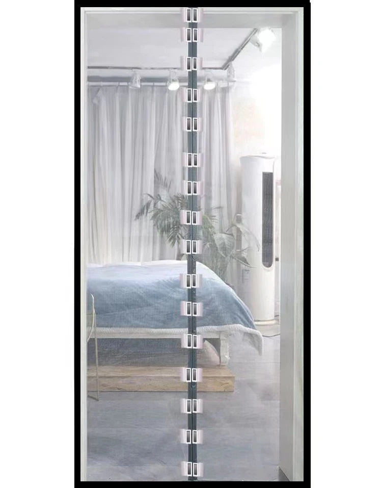 Mosquito proof curtain, high-end magnetic screen door, encrypted household bedroom partition, customized screen window in summer