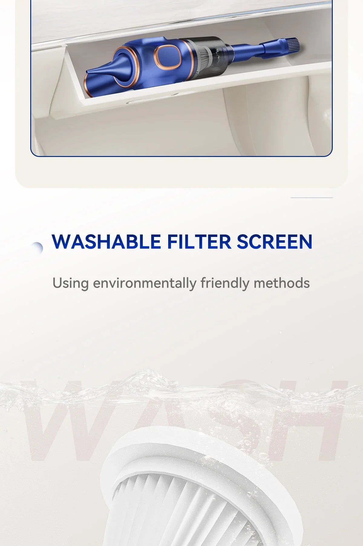 TINSOL Wireless Vacuum Cleaner Dual Use for Home and Car High Power Home Appliance With display Screen Carpet Sofa Car Cleaner