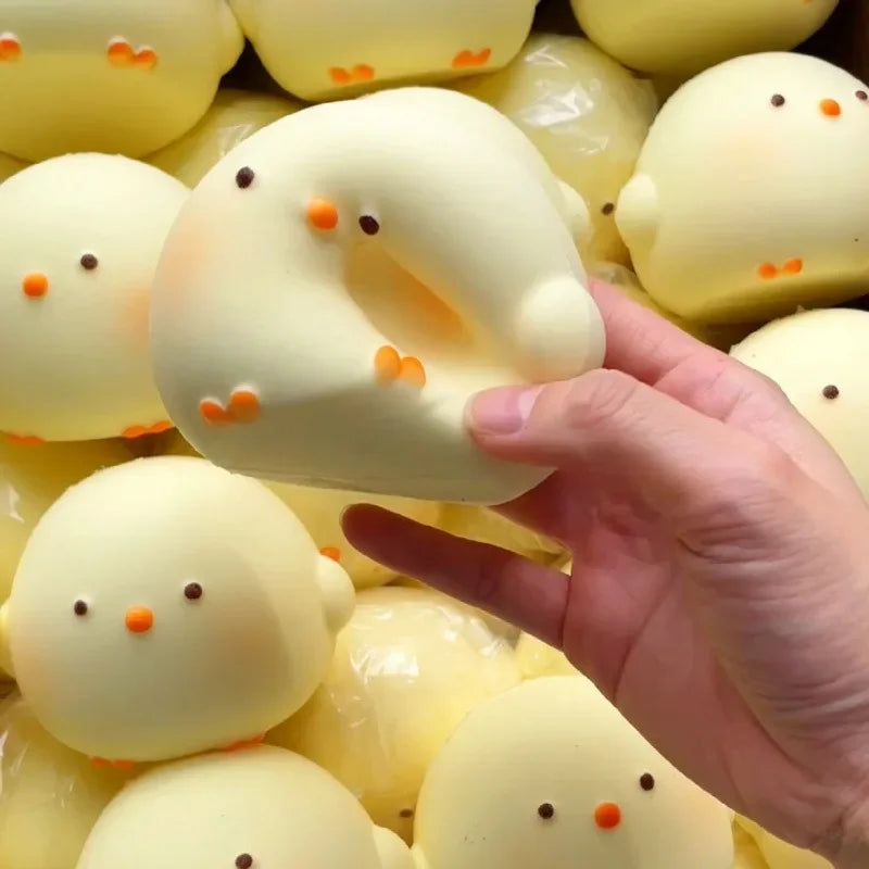HOT! Cute Giant Chick Squishy Toy Slow-Rising Stress Relief & Sensory Fidget Toy for Kids and Adults Anxiety ADHD Autism Relief