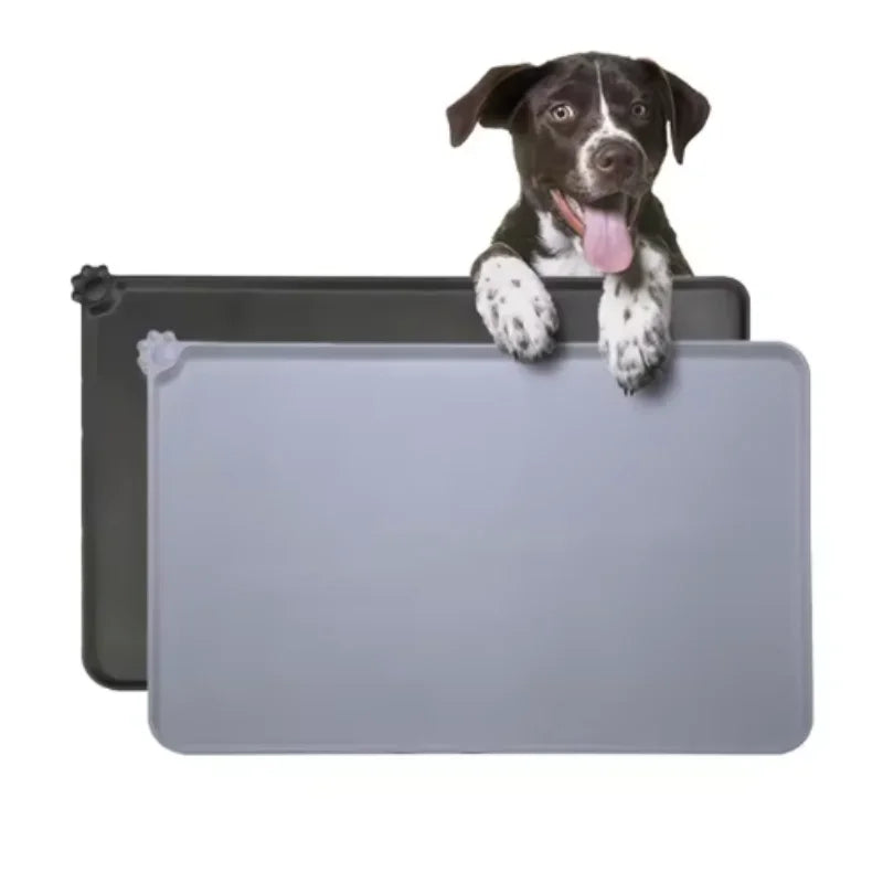 Silicone Pet Food Mat Waterproof Non-Slip Cat Dog Feeding Bowl Pad Easy Clean Pet Accessories