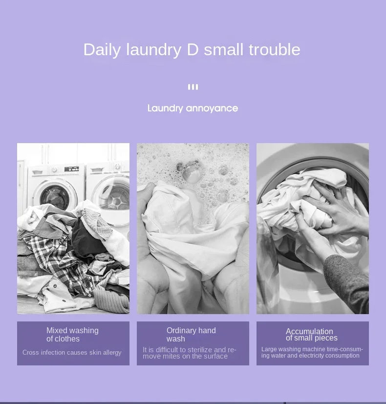 New Folding Portable Washing Machine Big Capacity with Spin Dryer Bucket for Clothes Travel Home Underwear Socks Mini Washer