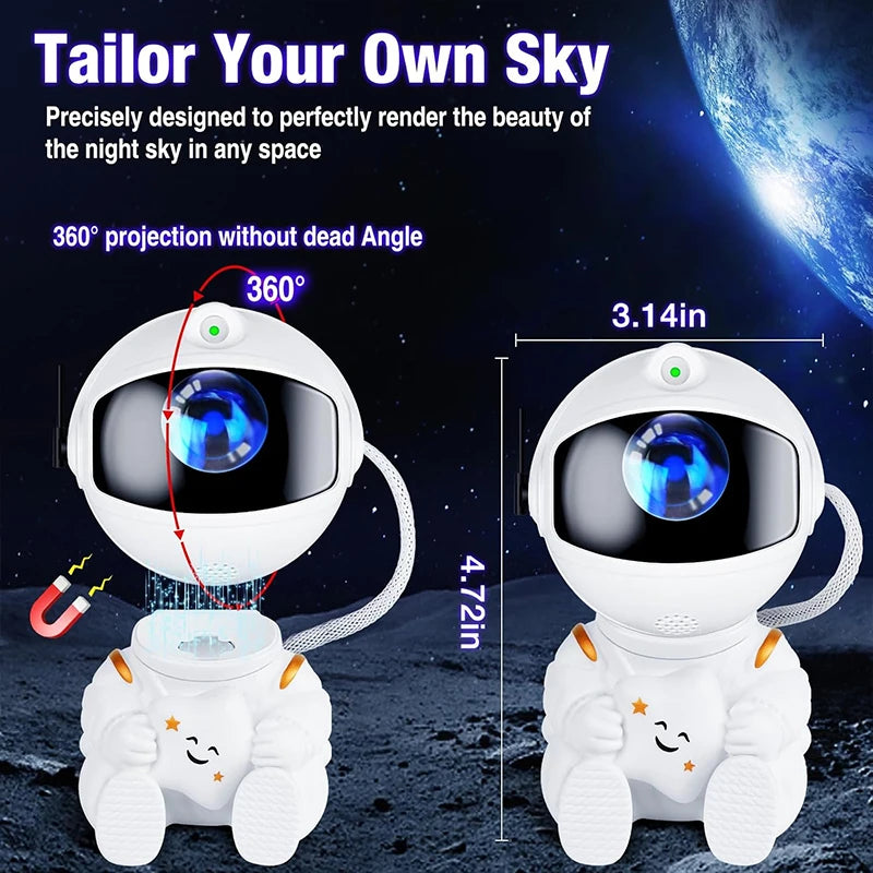 Astronaut Star Projector, Galaxy Projectors Light, Kids Nightlight, Nebula Ceiling Night Lamp,Gifts for Birthdays