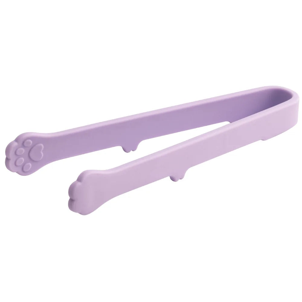 Cute Cat Paw Silicone Food Tongs Multicolor Food-Grade Kitchen Gadgets for Fruit Salad  Ice Cube Practical Kitchen Accessories