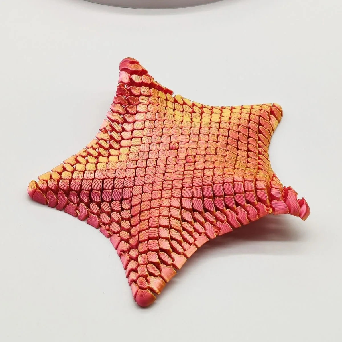 3D Printed Starfish 12cm Ornament Marine Animal Decor Ocean Themed Desk Toy Movable Joints Stress Relief Gift for Home Office