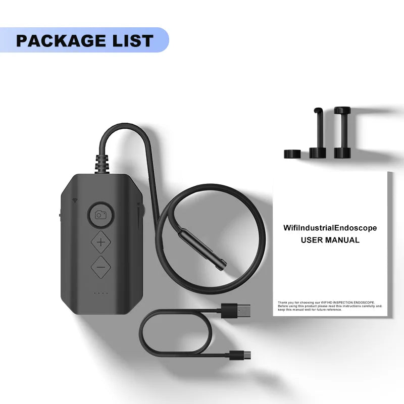 Triple Lens WIFI Endoscope HD1080P Single Dual Lens Wireless Pipe Inspection Borescope Camera Car Check Waterproof LEDs 2600mAh