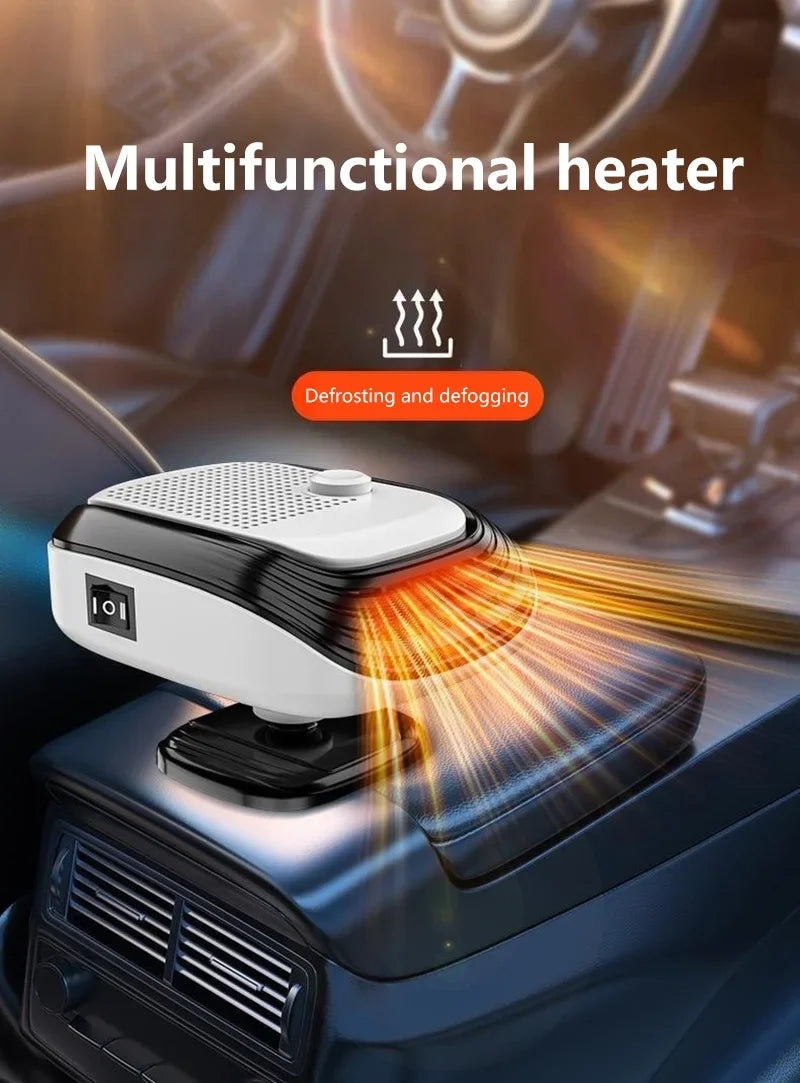 360° Rotation Winter Fast Car Heater 12V/24V Car Heater Fan Large Blowing Area Adjustable Wind Speed Windshield Defogging 2026