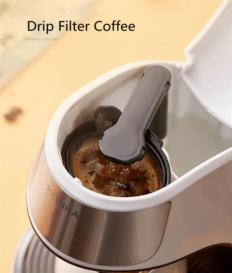 Electric drip coffee machine home small office tea brewing machine Portable Coffee Maker