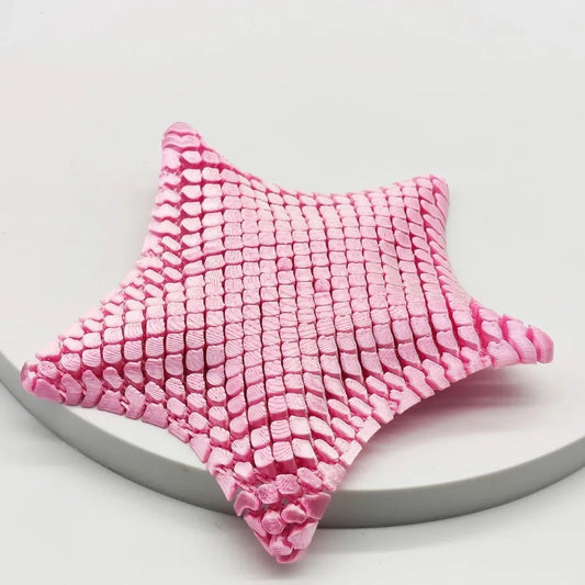 3D Printed Starfish 12cm Ornament Marine Animal Decor Ocean Themed Desk Toy Movable Joints Stress Relief Gift for Home Office