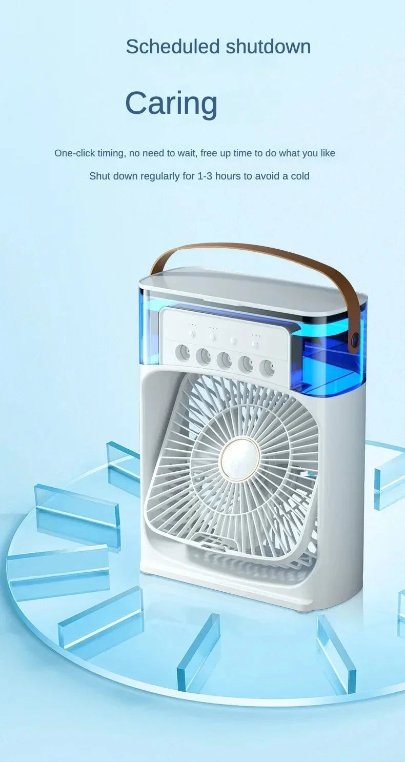 Lenovo Portable Humidifier Fan Air Conditioner Household Small Air Cooler Hydrocooling Air Adjustment For Office 3 Speed Fan New