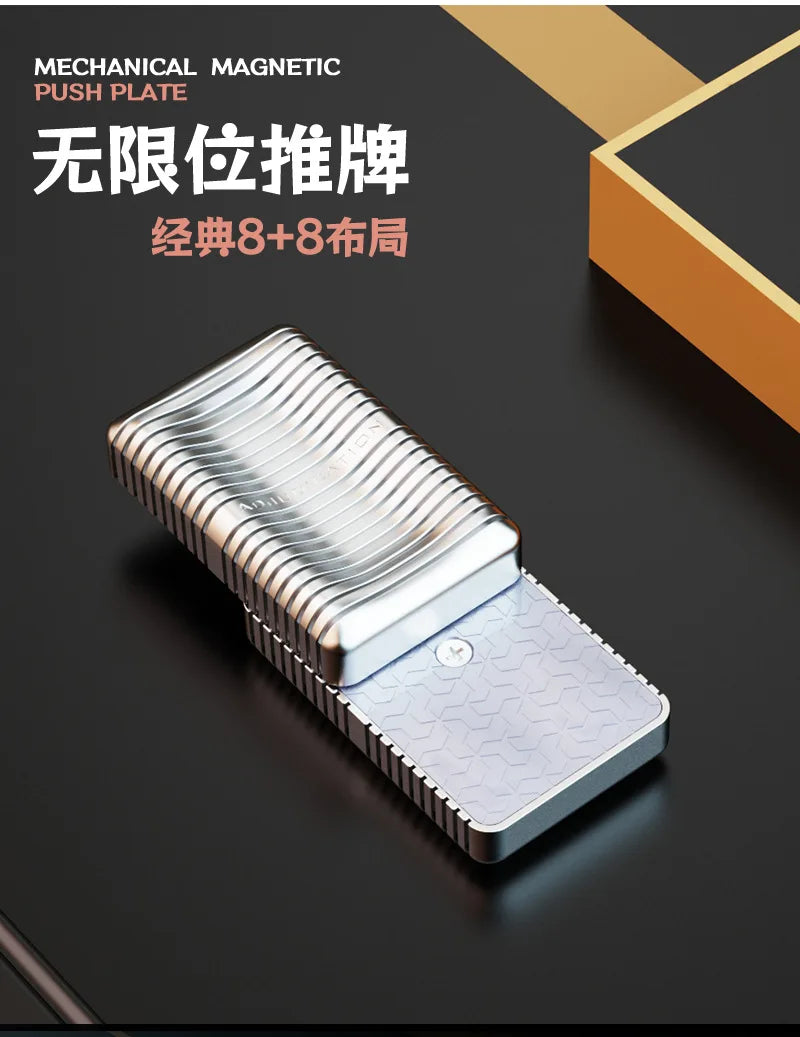 1 EDC Fidget Slider Rotating Anti Pressure Metal Soap Sensory Toy Addah Focal Table Toy Soft Magnetic Slider