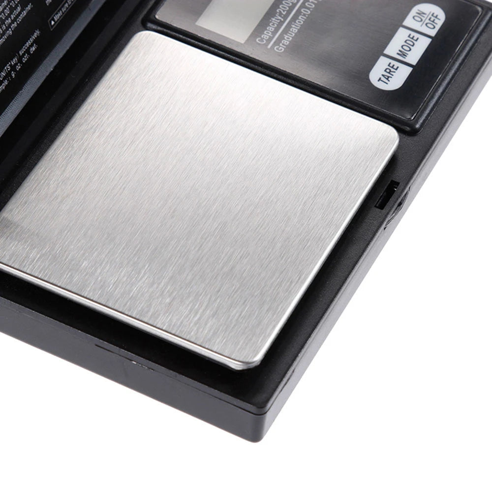 Mini Jewelry Scale 0.01g Electronic Stainless Steel Digital Pocket Scale Gold Gram Balance Portable Kitchen Scale Weighting Tool