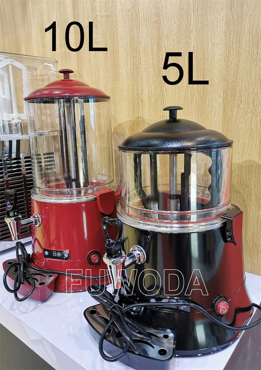 110V 220V 10L Hot Chocolate Warmer Machine Electric Hot Drink Milk Juice Mixer Blender Coffee Milk Wine Tea Dispenser Machine