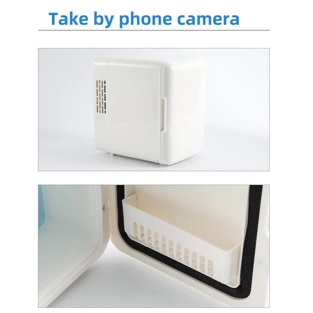 Mini Refrigerator Home Multifunction Portable Beauty Refrigerator Face  Fridge Fridge 4L Desktop Cosmetics Refrigerators CarHome