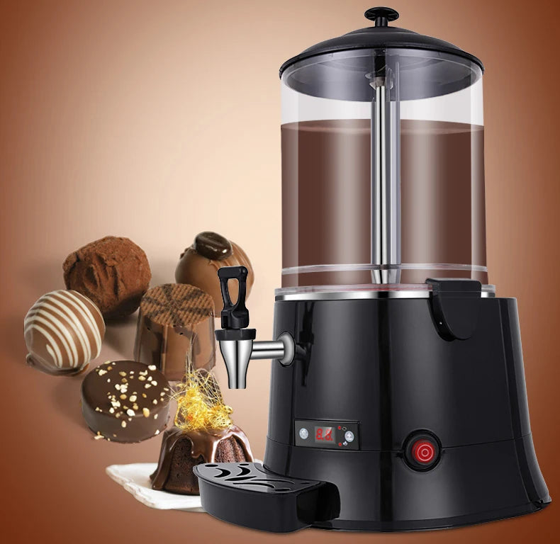 110V 220V 10L Hot Chocolate Warmer Machine Electric Hot Drink Milk Juice Mixer Blender Coffee Milk Wine Tea Dispenser Machine