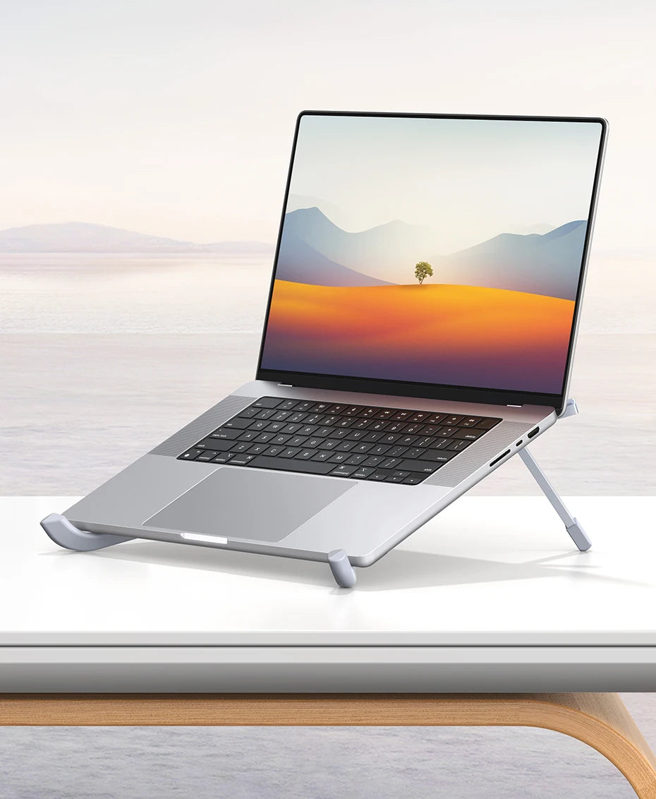 UGREEN Laptop Stand For Macbook Pro Foldable Aluminum Vertical Notebook Stand Laptop Support Macbook Air Pro Tablet Phone Stand