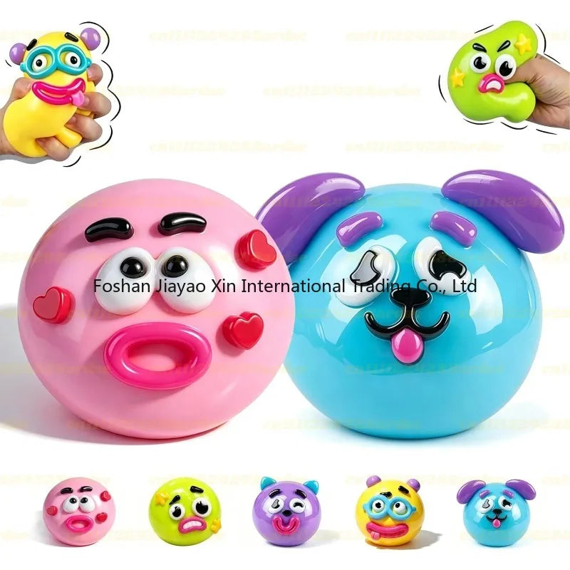 2026 NEW Smushers Squishy, Curiosities Dog Face Swap Squishy Toy, Soft Moldable Cute Slow Rise Squeeze Toy, Relaxing Sensory