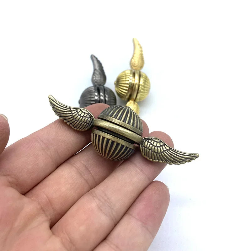 EDC Fingertip Spinning Gyroscope Fidget Spinner Anti Stress Toys for Kids & Adults Rotating Metal Orb Desktop Stress Relief Toy