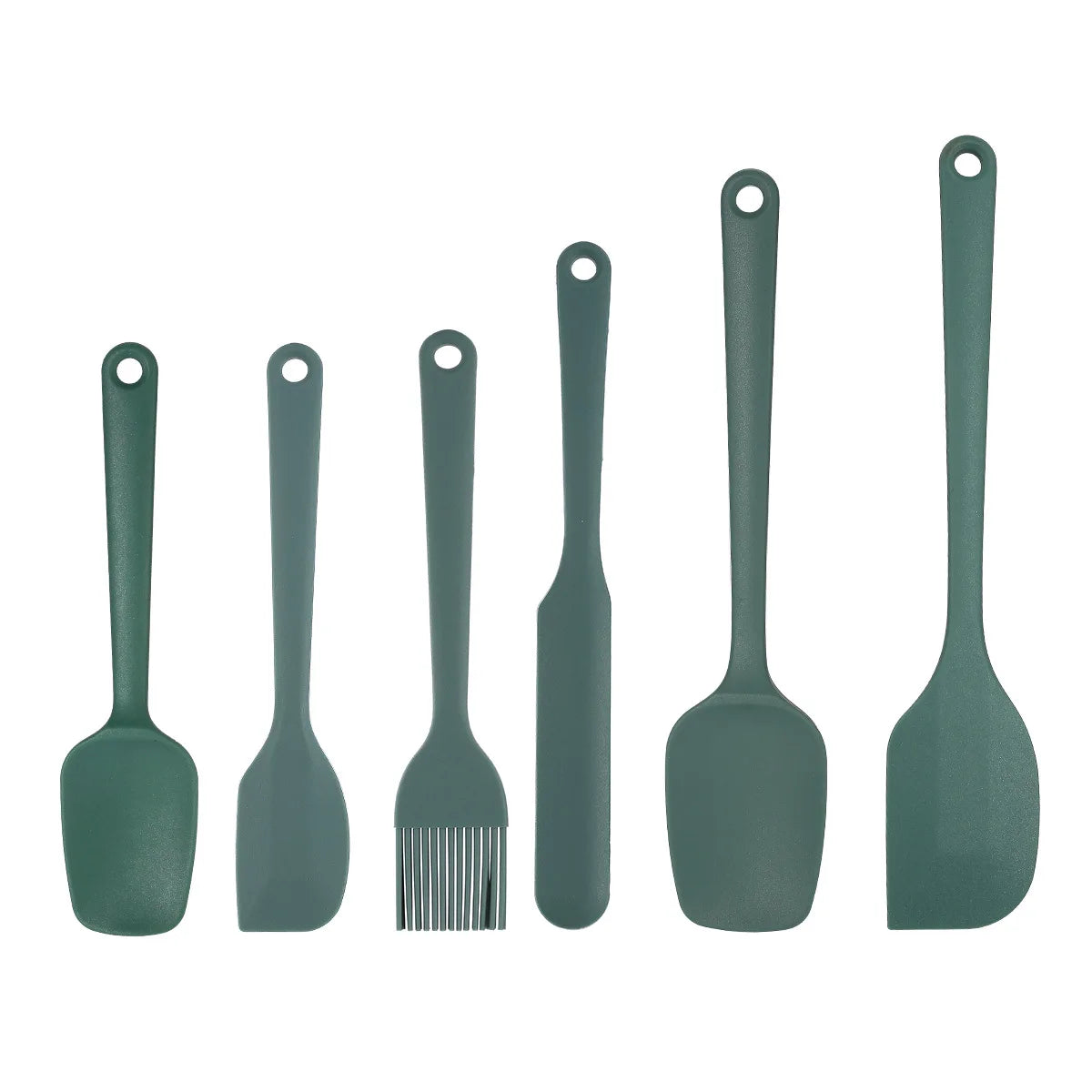 6/9 Pieces Silicone Bakeware Spatula Set Food Grade Non Stick Heat Resistant Spatulas Cooking Kitchen Essentials Baking Tools