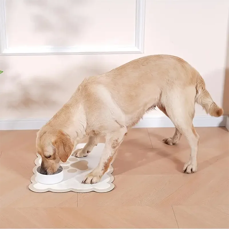 Pet Feeding Mat Absorbent Anti-Slip Dog Bowl Mat Diatomaceous Earth Pet Mats for Water and Food Bowl