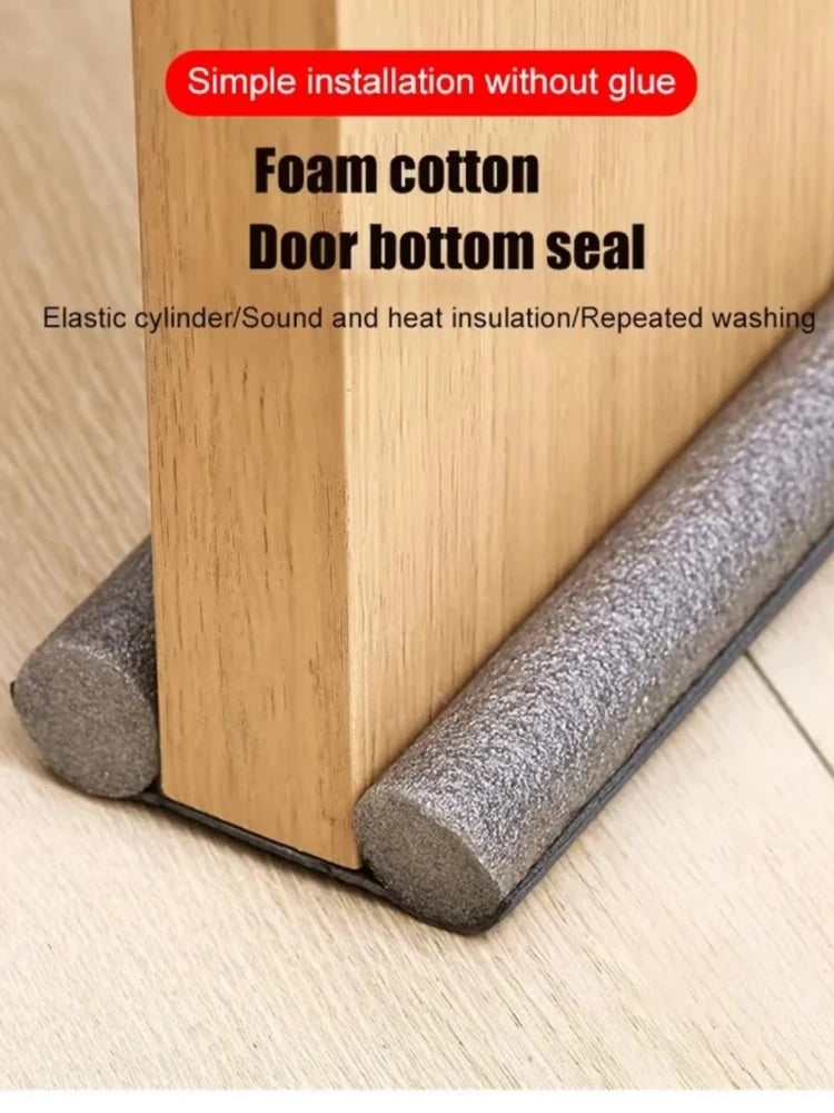 2-Pack Flexible Under Door Draft Stopper Bottom Seal Strip Weather Strip Anti-Cold Gap Blocker Thicker Sealing Strip 93 men di