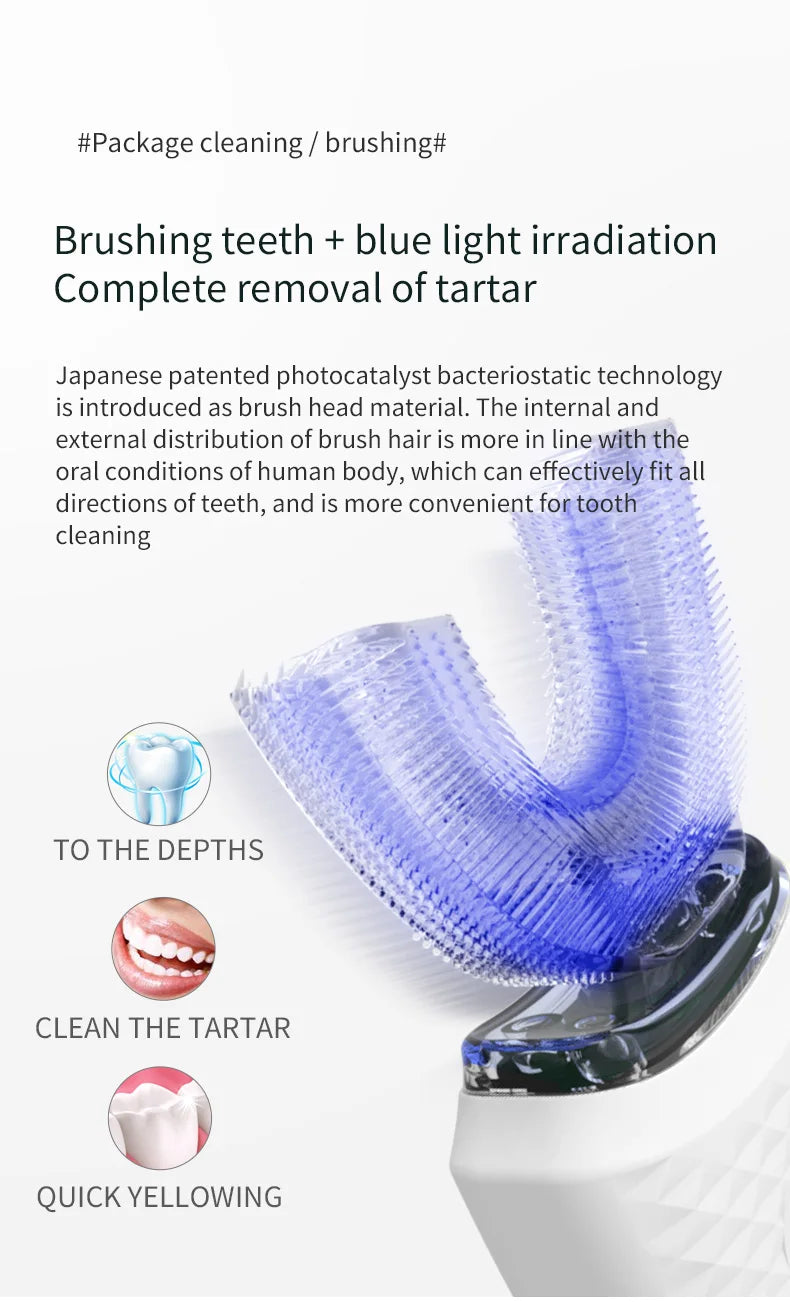 Dental Care U shape electric toothbrush manufacturer 360 degree U-shaped automatic electric toothbrush