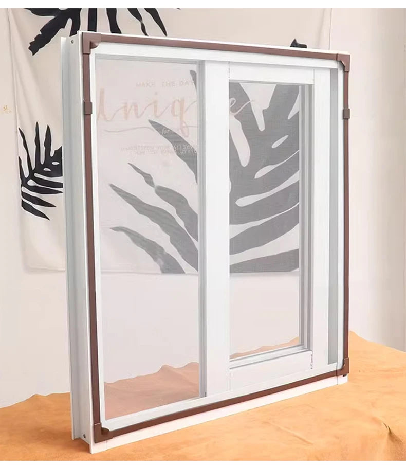 DIY Custom size 2025 Magnetic screen window, mosquito net magnetic curtain, invisible, household magnet self-adhesive window