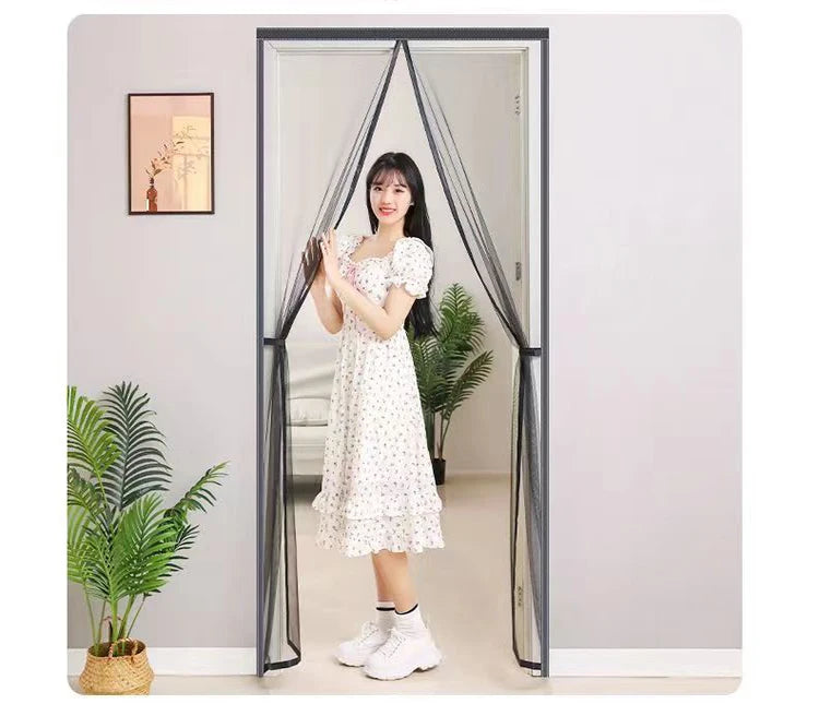 Mosquito proof curtain, high-end magnetic screen door, encrypted household bedroom partition, customized screen window in summer