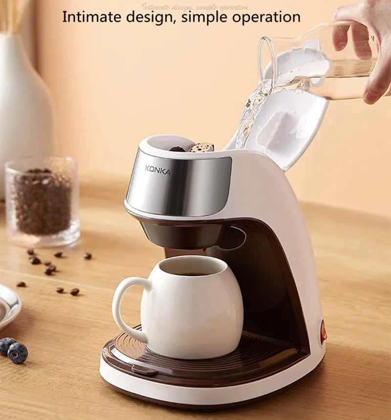 Electric drip coffee machine home small office tea brewing machine Portable Coffee Maker