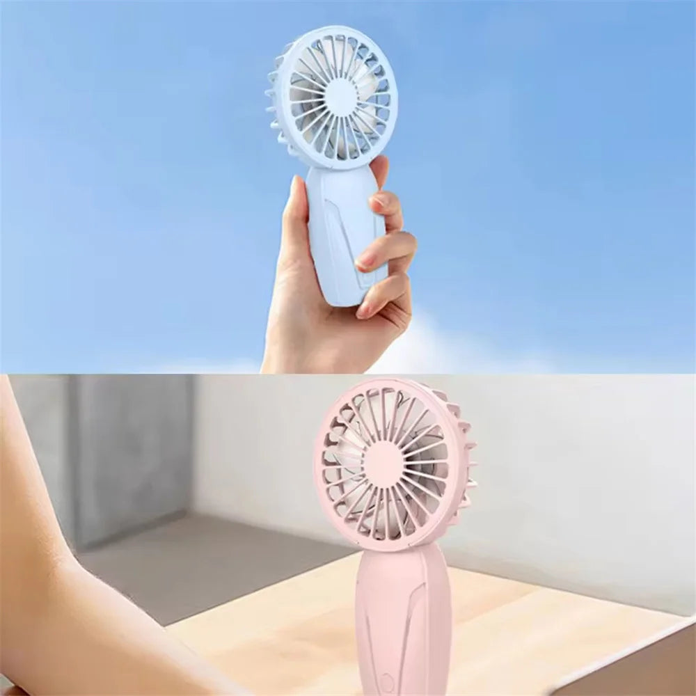 Noise Free Rechargeable Mini Fan For Silent Cooling Experience Lightweight Portable Mini Pocket Fan white ﻿