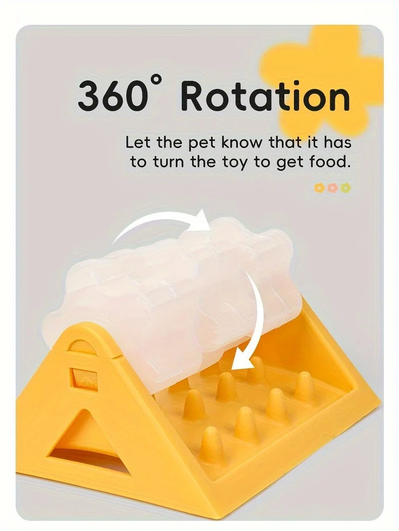 Interactive Dog Toys Food Dispenser Toy - Puzzle Feeder with Leak-Proof Design Slow-Feeding Design Durable PP Material for Dogs