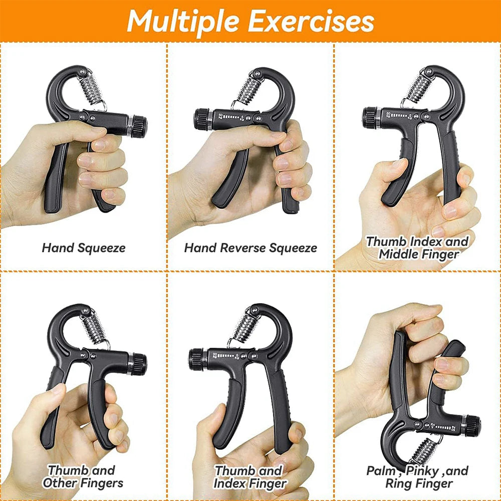 5-60Kg Adjustable Heavy Hand Gripper Fitness Hand Exerciser Grip Wrist Training Finger Gripper Hand Strengthener For Patient
