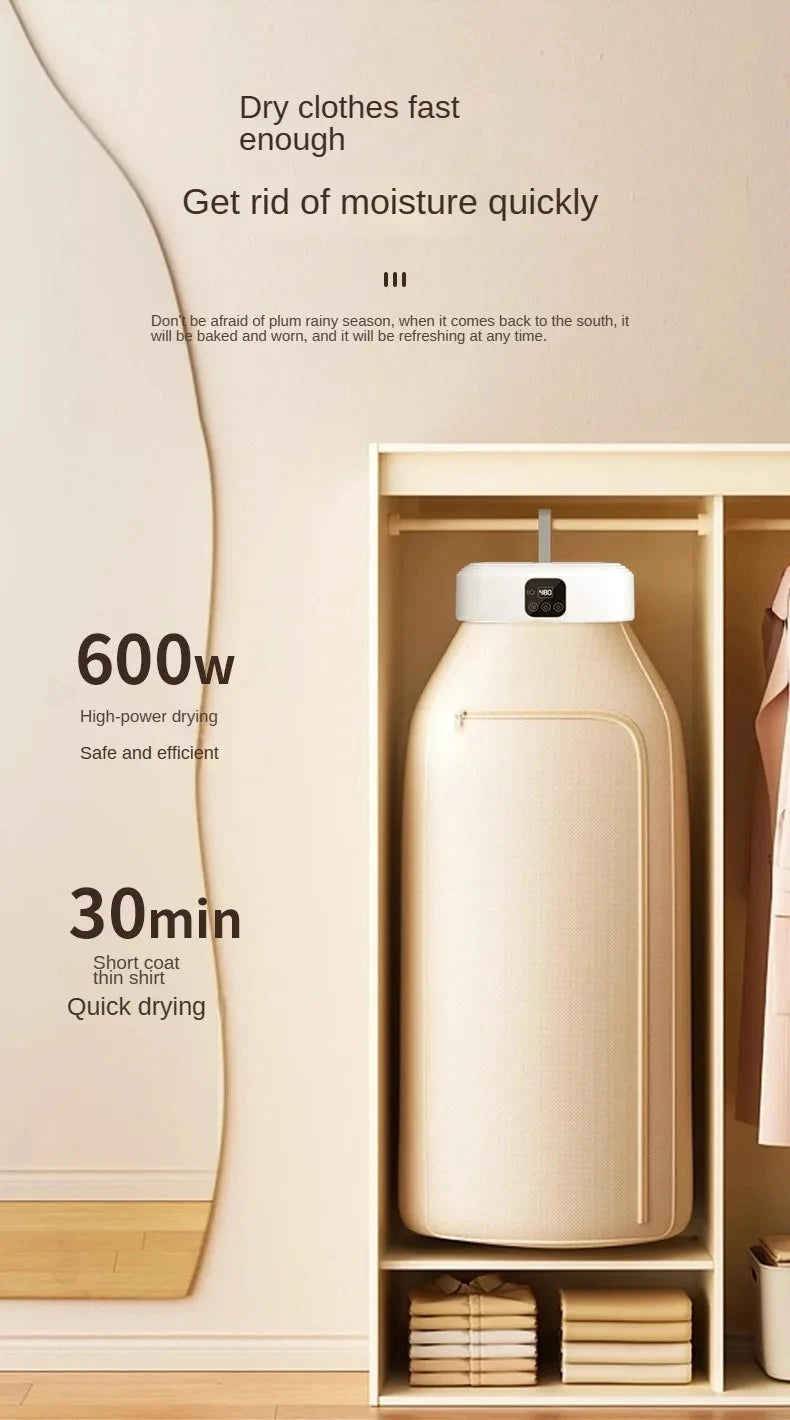 HOMEFISHMultifunctional Dryer Electric Clothes Home Cabinet Floor Machine Dryers Warm Air Dryer With Timing Home with Remote
