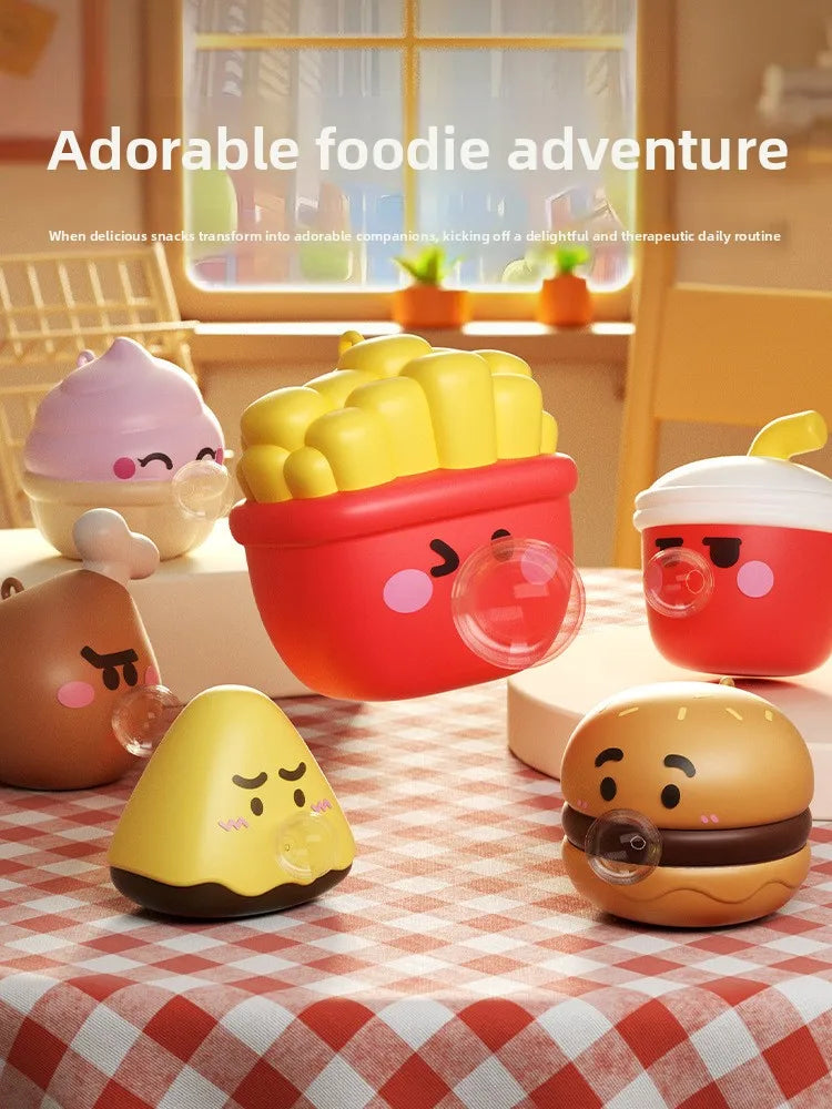 Cute Food Series Spitting Bubbles Squishy Squeeze Toys Anxiety Stress Relief Sensory Antistress Toys For Adults Kids Toys Gifts