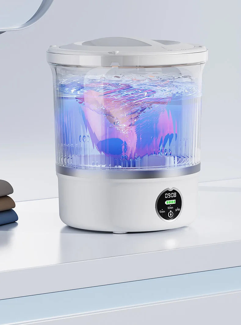 HOMEFISH Dehydrated Underwear Washing Machine Fully Automatic Dormitory Mini Mini Sock and Underwear Washing Machine