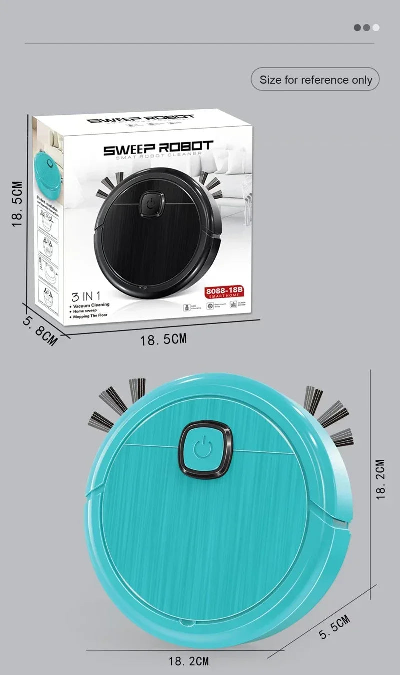 Lenovo 3-in-1 Smart Sweeping Robot Vacuum Mop 4000pa Strong Suction Washable Mop For Pet Hair Hard Floor Ideal Home Kitchen Room