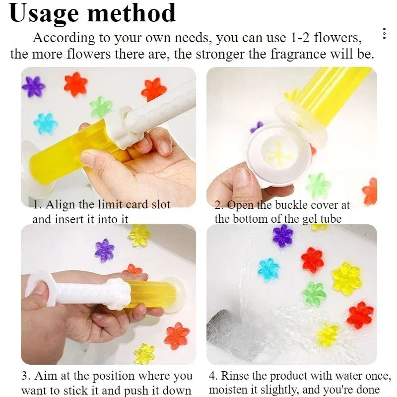 Toilet Cleaner Gel Stick, Solid Aromatherapy Air Freshener, Long Lasting Fragrance Deodorizer for Bathroom Odor Elimination