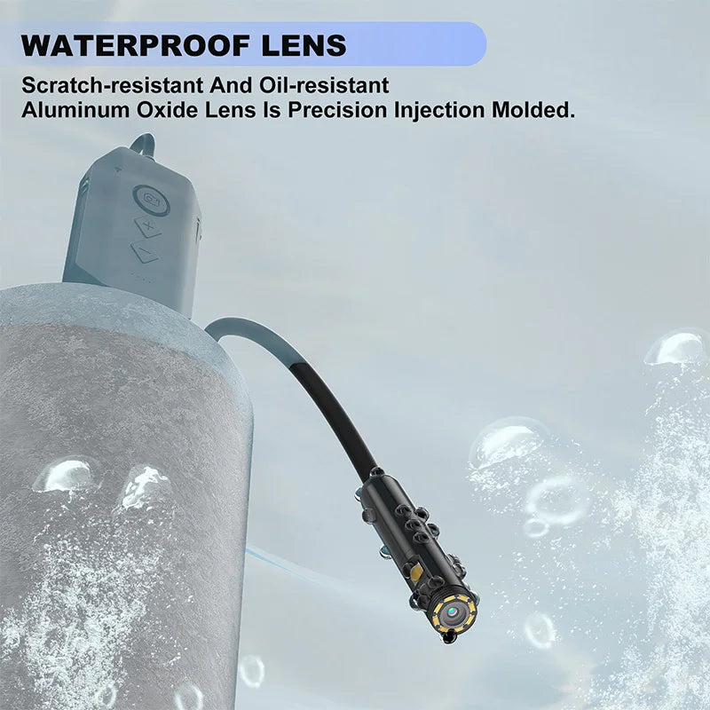 Triple Lens WIFI Endoscope HD1080P Single Dual Lens Wireless Pipe Inspection Borescope Camera Car Check Waterproof LEDs 2600mAh
