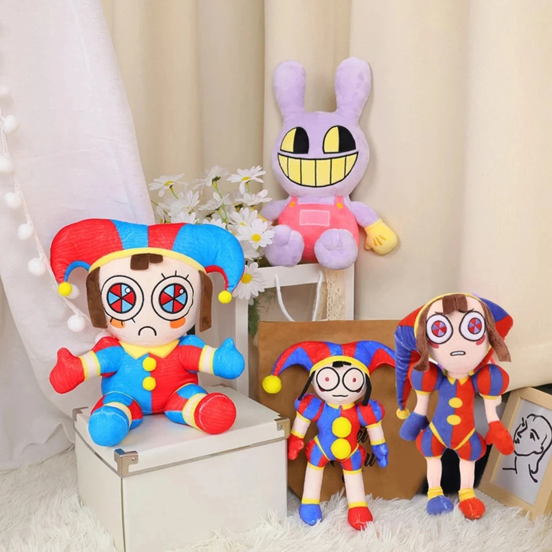 *New The Amazing Digital Circus Plush Clown Ragatha pomni Cartoon Jax Doll Joker Plush Soft Stuffed Sofa Decorate Christmas Gift