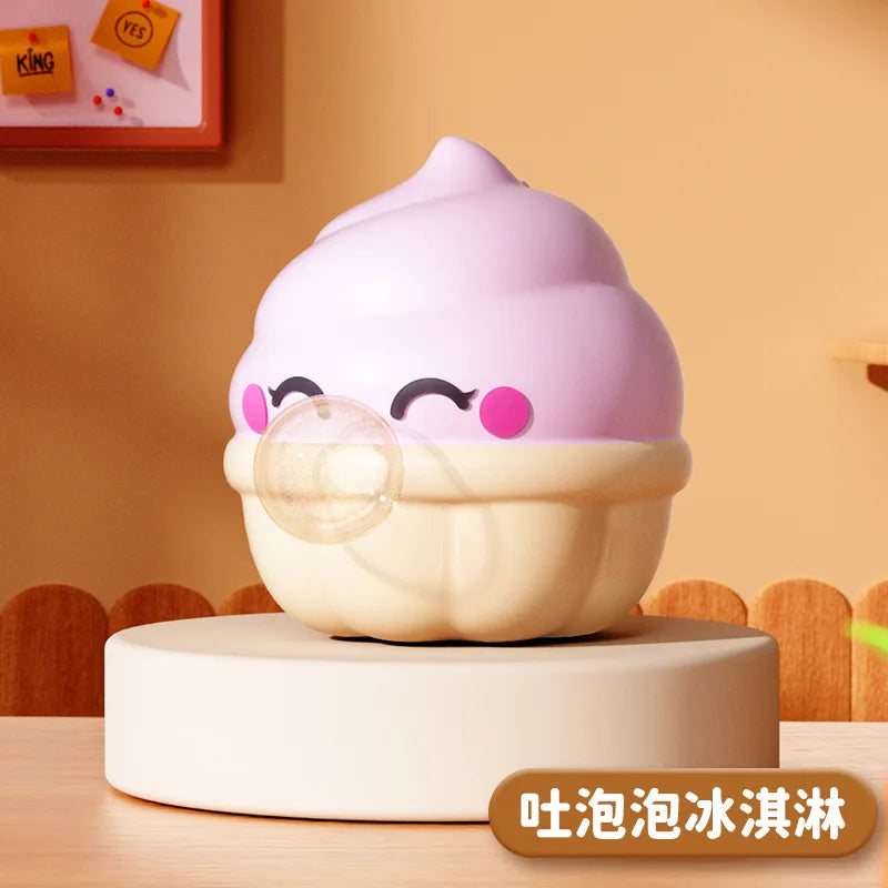 Cute Food Series Spitting Bubbles Squishy Squeeze Toys Anxiety Stress Relief Sensory Antistress Toys For Adults Kids Toys Gifts