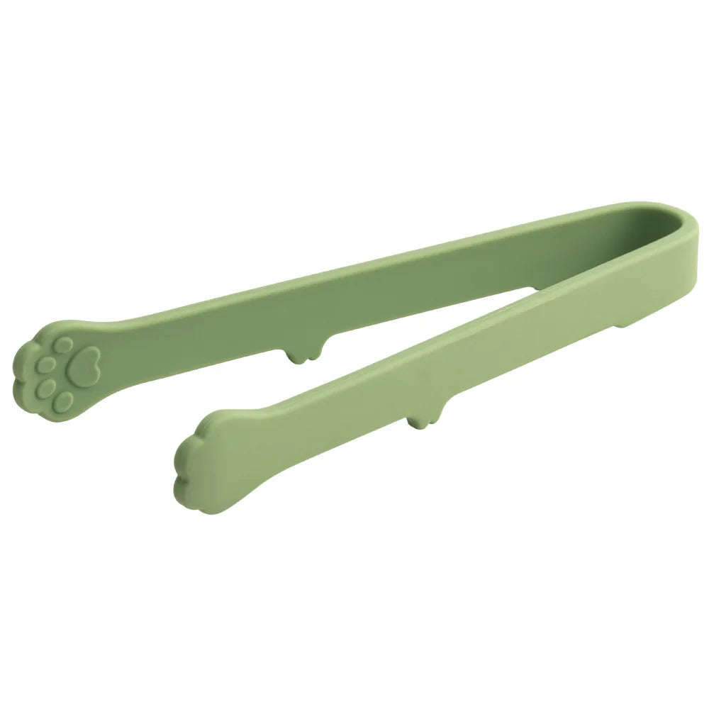 Cute Cat Paw Silicone Food Tongs Multicolor Food-Grade Kitchen Gadgets for Fruit Salad  Ice Cube Practical Kitchen Accessories