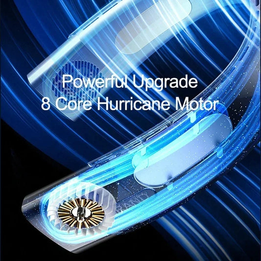 5 Speed Neck Fan Cooling Rechargeable Air Conditioning Fans Air Cooler 4000mAh Air Conditioner For Sports