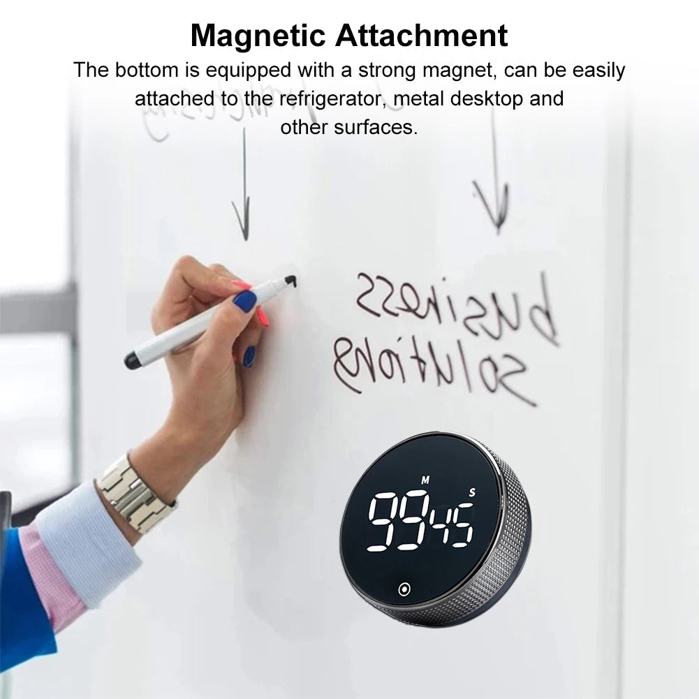 Digital Magnetic Kitchen Timer Shower Study Stopwatch Countdown Countup Timer Time Stopwatch Alarm for Classroom Cooking Fitness