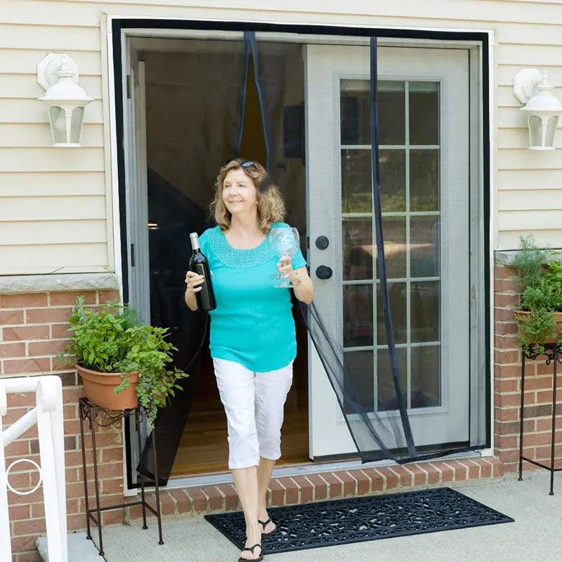 DTGJ Magnetic Door Screen Mosquito Net Custom Size Summer Anti insect Mesh Automatic Closing Curtain Applicable to glass doors