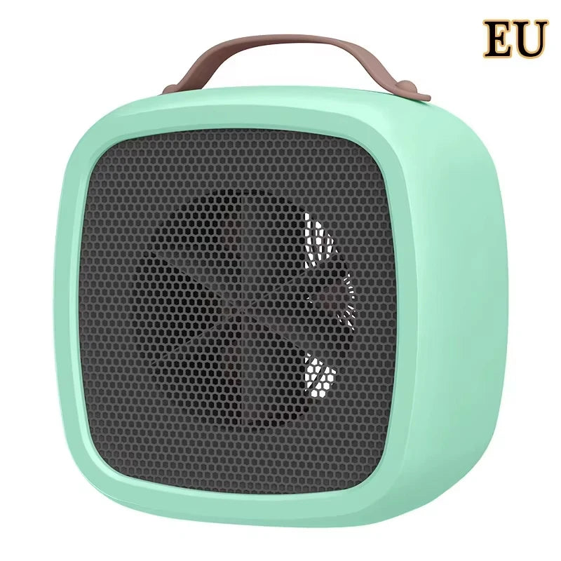 Mini Portable Heaters Desktop Mutes Fast Heating Warmer Fan 500W PTC-Ceramic Warm Air Heaters for Indoor Office Winter
